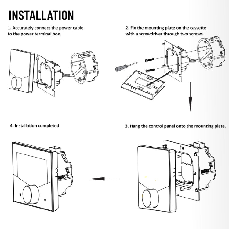 BHT-009GBLW Electric Heating WiFi Smart Home LED Thermostat(Black) by buy2fix