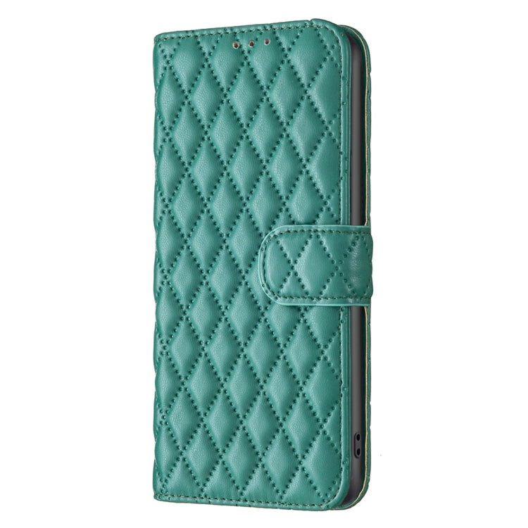 For OPPO Find X7 Diamond Lattice Wallet Leather Flip Phone Case(Green) - Find X7 Cases by buy2fix | Online Shopping UK | buy2fix