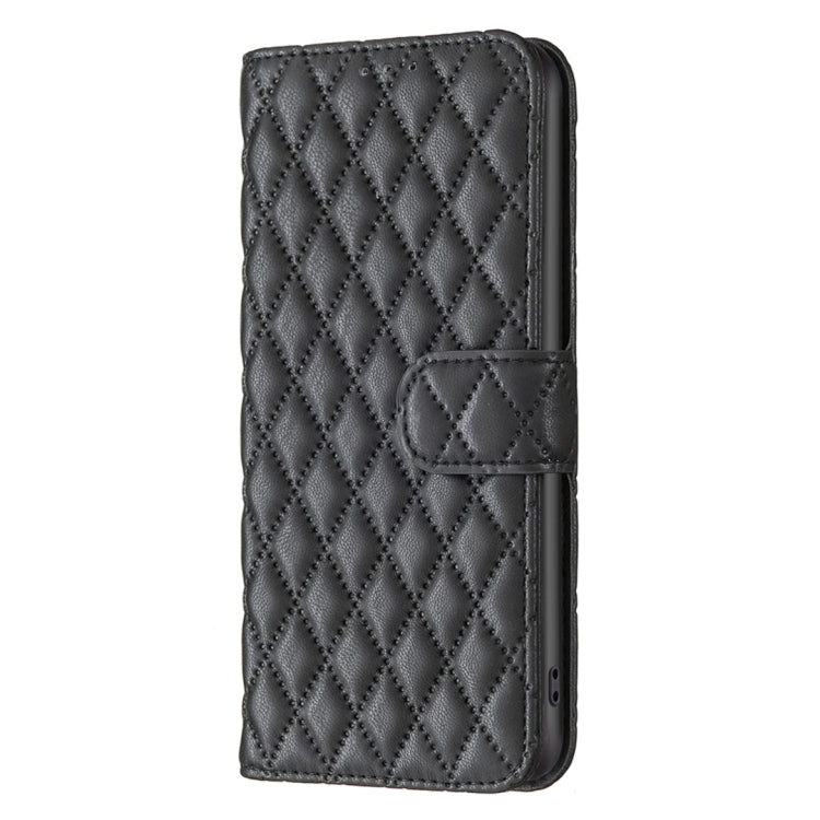 For OPPO A60 Diamond Lattice Wallet Leather Flip Phone Case(Black) - OPPO Cases by buy2fix | Online Shopping UK | buy2fix