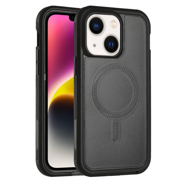 For iPhone 15 Plus Defender Series XT MagSafe Magnetic PC + TPU Shockproof Phone Case(Black) by buy2fix