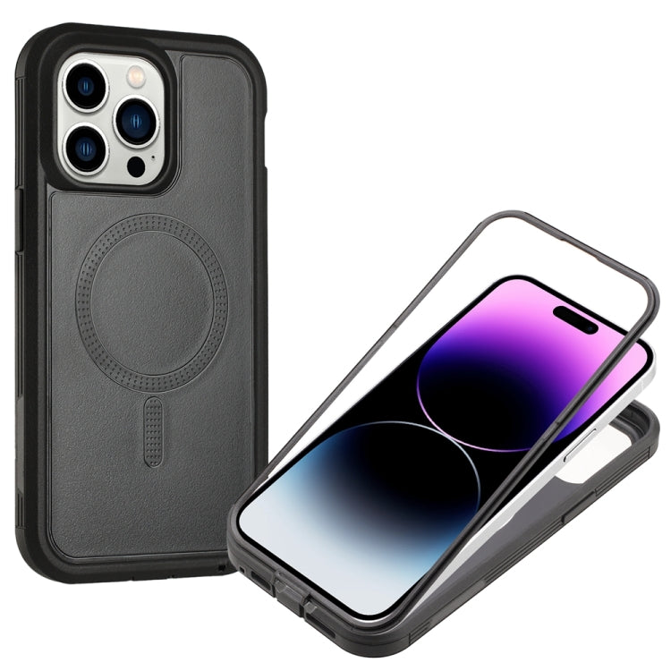 For iPhone 14 Pro Max Defender Series XT MagSafe Magnetic PC + TPU Shockproof Phone Case(Black) - iPhone 14 Pro Max Cases by buy2fix | Online Shopping UK | buy2fix