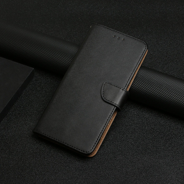 For Motorola Moto G85 5G Genuine Leather Fingerprint-proof Horizontal Flip Phone Case(Black) - Motorola Cases by buy2fix | Online Shopping UK | buy2fix