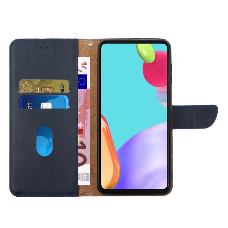 For Motorola Moto G Stylus 5G 2025 Genuine Leather Fingerprint-proof Horizontal Flip Phone Case(Blue) - Motorola Cases by buy2fix | Online Shopping UK | buy2fix