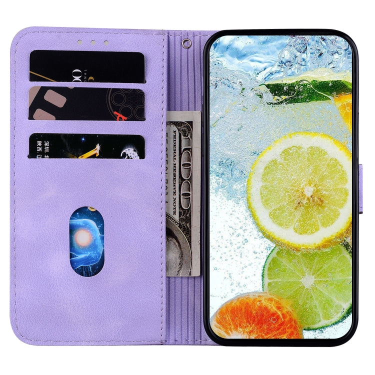 For OnePlus 11 Double 8-shaped Embossed Leather Phone Case(Purple) by buy2fix