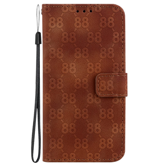 For OnePlus 11 Double 8-shaped Embossed Leather Phone Case(Brown) by buy2fix