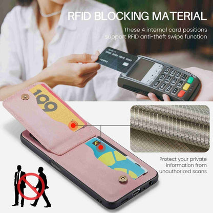 For OnePlus Nord CE 3 / CE 3 Lite Fierre Shann Crazy Horse Card Holder Back Cover PU Phone Case(Pink) - OnePlus Cases by FIERRE SHANN | Online Shopping UK | buy2fix