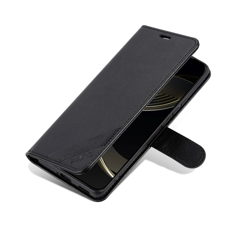 For OPPO Find X7 AZNS Sheepskin Texture Flip Leather Phone Case(Black) - Find X7 Cases by AZNS | Online Shopping UK | buy2fix