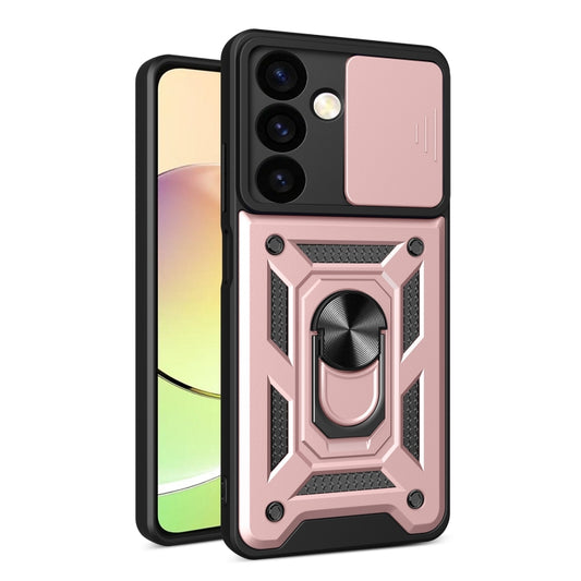 For Samsung Galaxy S24+ 5G Sliding Camera Cover Design TPU+PC Phone Case(Rose Gold) - Galaxy S24+ 5G Cases by buy2fix | Online Shopping UK | buy2fix