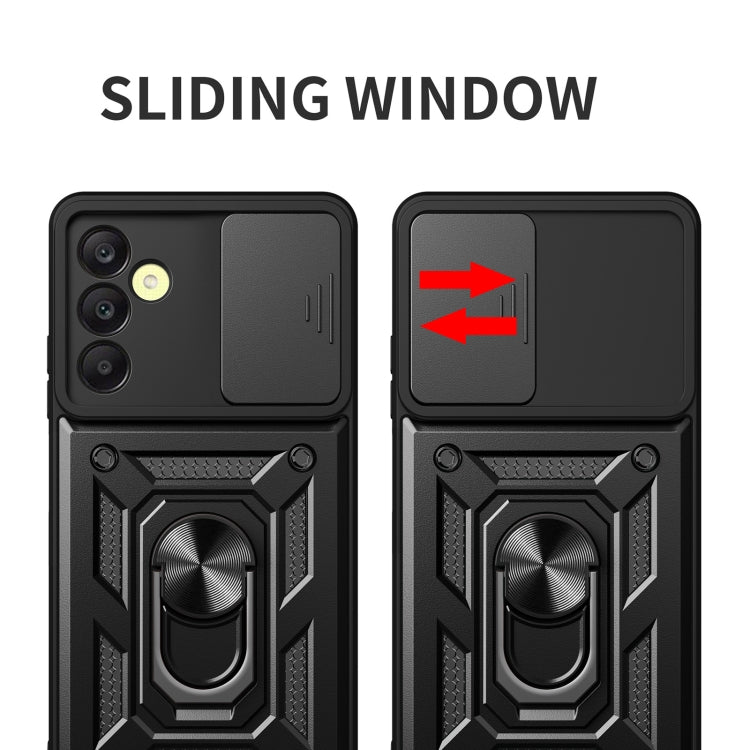 For Samsung Galaxy A25 5G Sliding Camera Cover Design TPU+PC Phone Case(Silver) by buy2fix
