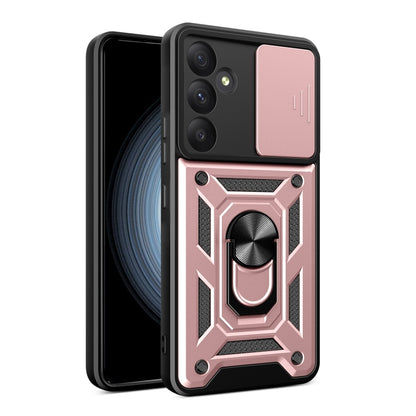 For Samsung Galaxy A35 5G Sliding Camera Cover Design TPU+PC Phone Case(Rose Gold) - Galaxy Phone Cases by buy2fix | Online Shopping UK | buy2fix