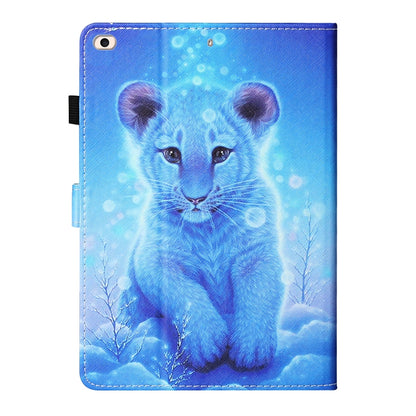 For iPad 9.7 inch (2017) Colored Drawing Stitching Horizontal Flip Leather Case with Holder & Card Slots & Sleep / Wake-up Function & Anti-skid strip(Little Tiger) - iPad 9.7 (2018) & (2017) Cases by buy2fix | Online Shopping UK | buy2fix