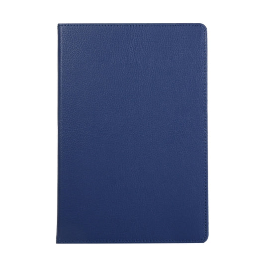 For Samsung Galaxy Tab S10 FE / S9 FE / S9 Litchi Texture 360 Degrees Rotation Holder Leather Tablet Case(Blue) by buy2fix