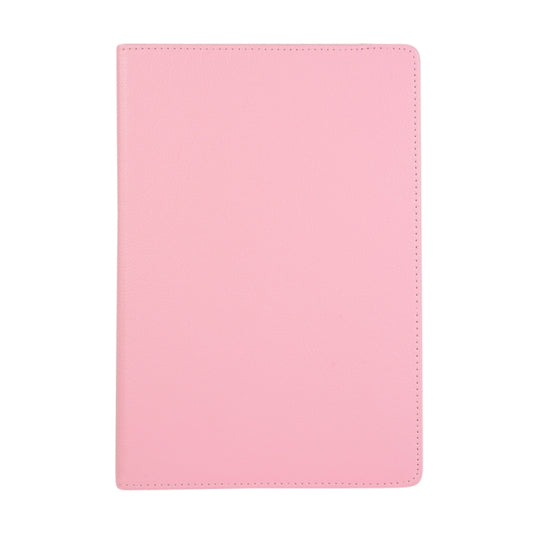For Samsung Galaxy Tab S9 Ultra Litchi Texture 360 Degrees Rotation Holder Leather Tablet Case(Pink) by buy2fix