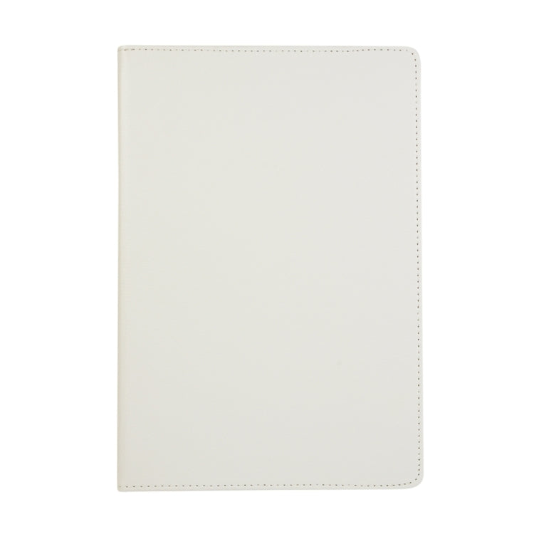 For Samsung Galaxy Tab S9 Ultra 360 Degrees Rotation Holder Litchi Texture Leather Tablet Case(White) - Galaxy Tab S9 Ultra Cases by buy2fix | Online Shopping UK | buy2fix