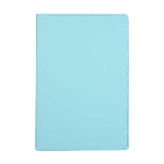 For Samsung Galaxy Tab S9 Ultra Litchi Texture 360 Degrees Rotation Holder Leather Tablet Case(Sky Blue) by buy2fix