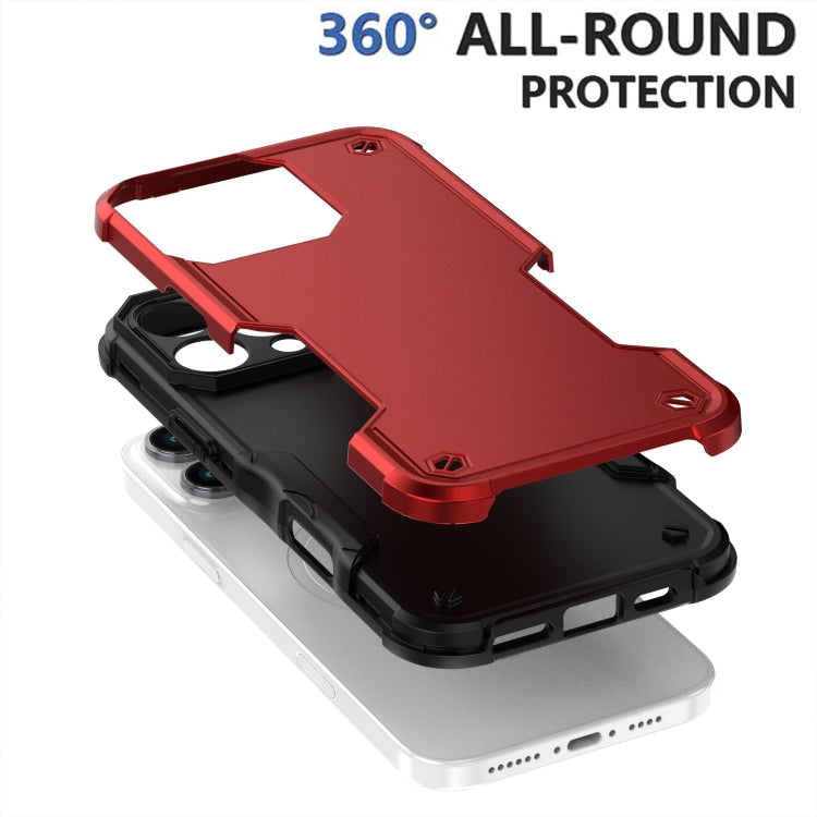 For iPhone 16 Pro Max Non-slip Shockproof Armor Phone Case(Red) - iPhone 16 Pro Max Cases by buy2fix | Online Shopping UK | buy2fix