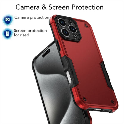 For iPhone 16 Pro Max Non-slip Shockproof Armor Phone Case(Red) - iPhone 16 Pro Max Cases by buy2fix | Online Shopping UK | buy2fix