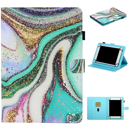 For 7 inch Universal Tablet Colored Drawing Stitching Horizontal Flip Leather Case with Holder & Card Slots & Anti-skid strip(Colored Sand) - 7 inch by buy2fix | Online Shopping UK | buy2fix