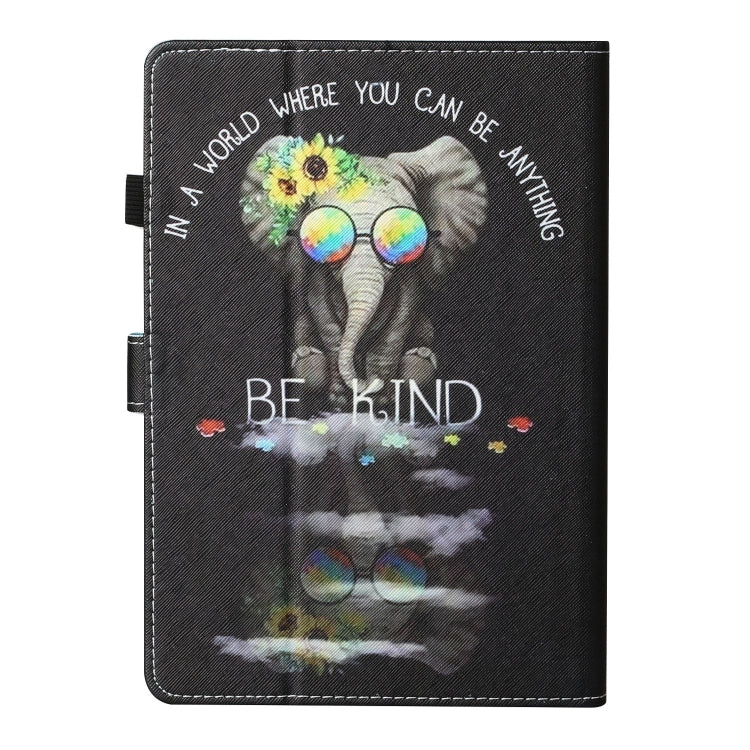 For 7 inch Universal Tablet Colored Drawing Stitching Horizontal Flip Leather Case with Holder & Card Slots & Anti-skid strip(Glasses Icon) - 7 inch by buy2fix | Online Shopping UK | buy2fix