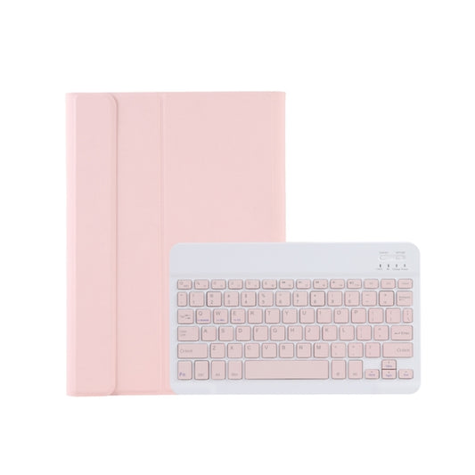 For Samsung Galaxy Tab S9 A710B Candy Color TPU Bluetooth Keyboard Leather Tablet Case with Pen Holder(Pink) by buy2fix
