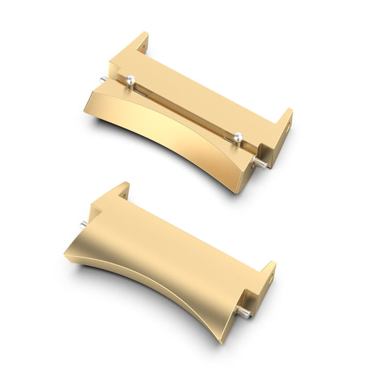 For Samsung Galaxy Watch 6 / 6 Classic 1 Pair Stainless Steel Metal Watch Band Connector(Gold) - Other Parts by buy2fix | Online Shopping UK | buy2fix