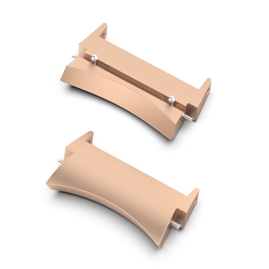 For Samsung Galaxy Watch 6 / 6 Classic 1 Pair Stainless Steel Metal Watch Band Connector(Rose Gold) - Other Parts by buy2fix | Online Shopping UK | buy2fix