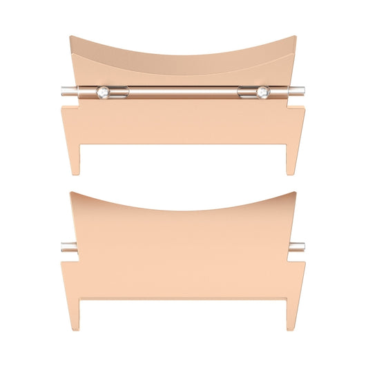 For Samsung Galaxy Watch 6 / 6 Classic 1 Pair Stainless Steel Metal Watch Band Connector(Rose Gold) - Other Parts by buy2fix | Online Shopping UK | buy2fix