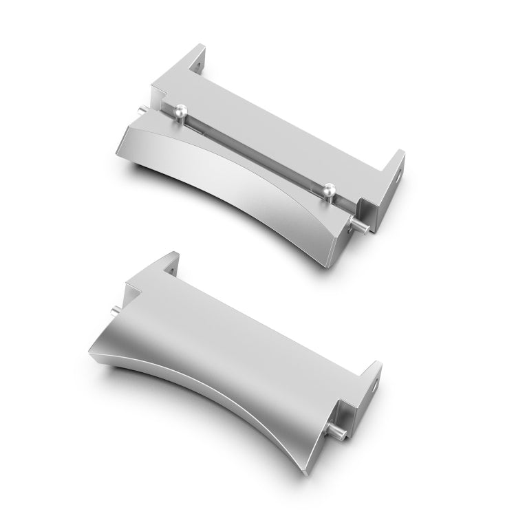 For Samsung Galaxy Watch 6 / 6 Classic 1 Pair Stainless Steel Metal Watch Band Connector(Silver) - Other Parts by buy2fix | Online Shopping UK | buy2fix