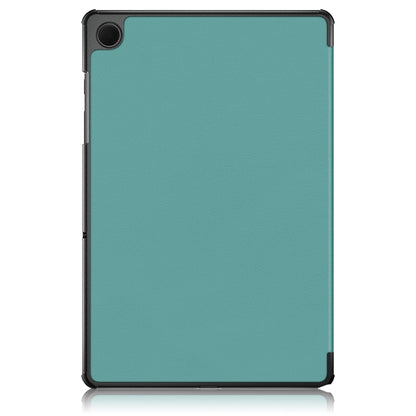 For Samsung Galaxy Tab A9 2023/Tab A11 3-folding Leather Smart Tablet Case(Green) by buy2fix