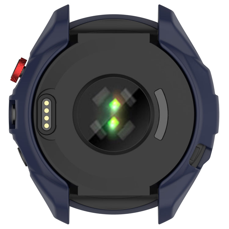 For Garmin Approach S70 47mm Armor Hollow Watch Protective Case(Midnight Blue) by buy2fix