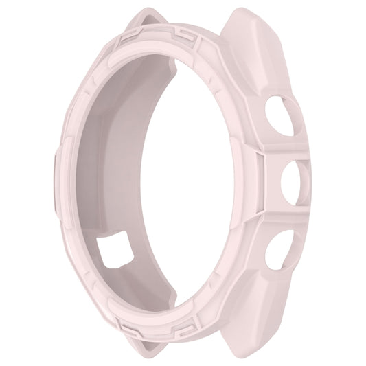 For Garmin Approach S70 42mm Armor Hollow Watch Protective Case(Light Pink) by buy2fix
