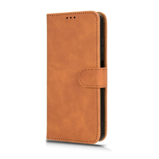 For Blackview OSCAL C70 Skin Feel Magnetic Flip Leather Phone Case(Brown) by buy2fix