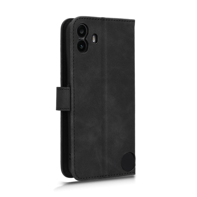 For Nothing CMF Phone 1 Skin Feel Magnetic Flip Leather Phone Case(Black) - More Brand by buy2fix | Online Shopping UK | buy2fix