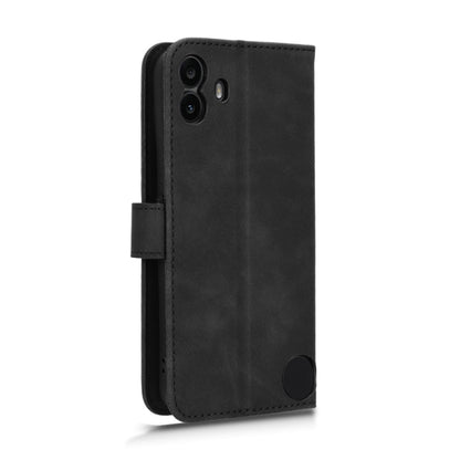 For Nothing CMF Phone 1 Skin Feel Magnetic Flip Leather Phone Case(Black) - More Brand by buy2fix | Online Shopping UK | buy2fix