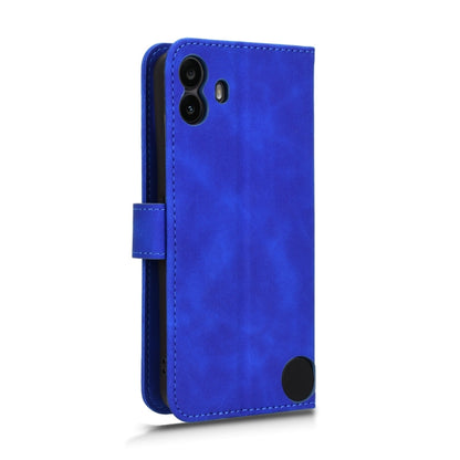For Nothing CMF Phone 1 Skin Feel Magnetic Flip Leather Phone Case(Blue) - Nothing Cases by buy2fix | Online Shopping UK | buy2fix