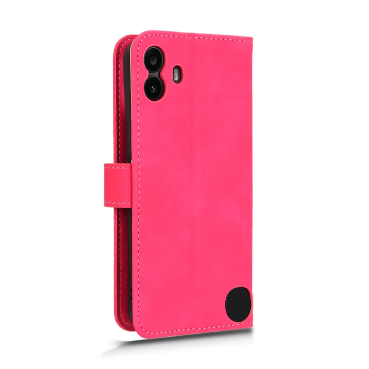 For Nothing CMF Phone 1 Skin Feel Magnetic Flip Leather Phone Case(Rose Red) - Nothing Cases by buy2fix | Online Shopping UK | buy2fix