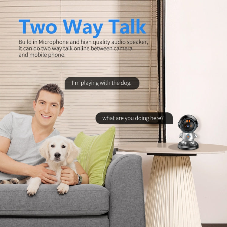 ESCAM PT302 Robot 3MP One Click Call Humanoid Detection WiFi IP Camera(US Plug) - Wireless Camera by ESCAM | Online Shopping UK | buy2fix