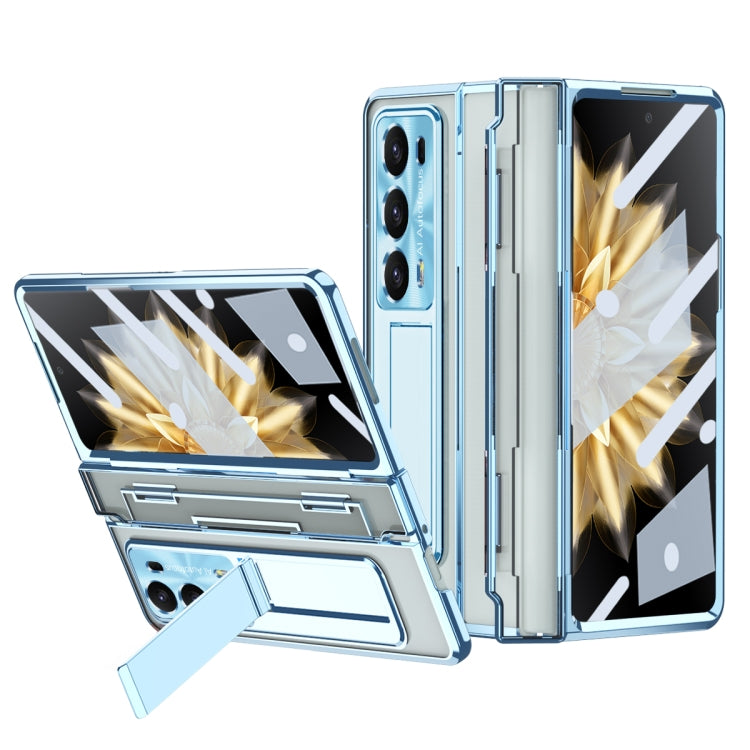 For Honor Magic V2 Phantom Armor Series Integrated Folding Phone Case(Blue) - Honor Cases by buy2fix | Online Shopping UK | buy2fix
