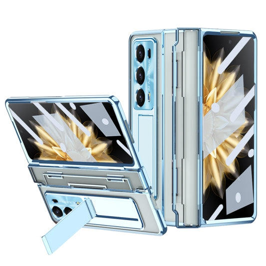 For Honor Magic V2 Phantom Armor Series Integrated Folding Phone Case(Blue) - Honor Cases by buy2fix | Online Shopping UK | buy2fix