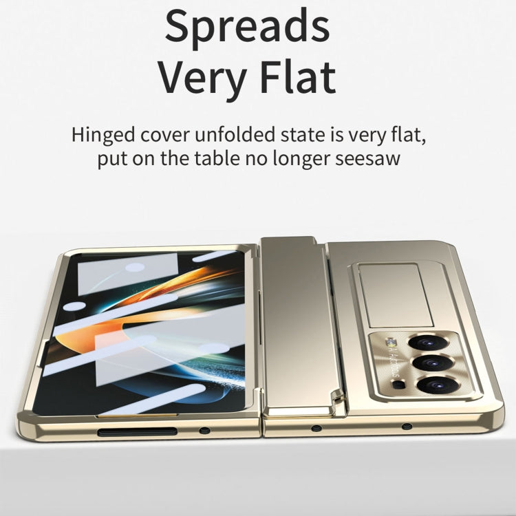 For Honor Magic V2 Integrated Folding Phone Case with Hinge(Silver) - Honor Cases by buy2fix | Online Shopping UK | buy2fix