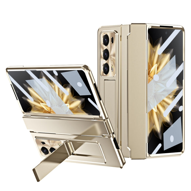 For Honor Magic V2 Integrated Folding Phone Case with Hinge(Champagne Gold) - Honor Cases by buy2fix | Online Shopping UK | buy2fix