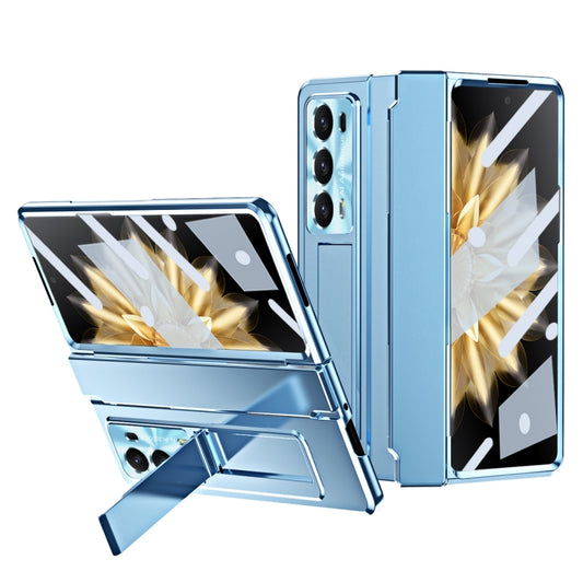 For Honor Magic V2 Integrated Folding Phone Case with Hinge(Blue) - Honor Cases by buy2fix | Online Shopping UK | buy2fix