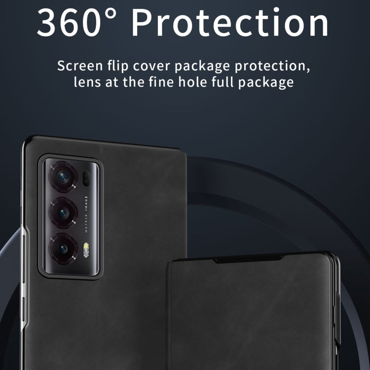 For Honor Magic V2 Celebrity Series Napa Texture Shockproof Phone Leather Case(Wine Red) - Honor Cases by buy2fix | Online Shopping UK | buy2fix