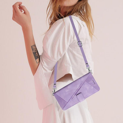 For Google Pixel 10 / 10 Pro Dream Triangle Leather Phone Case with Lanyard(Purple) - Google Cases by buy2fix | Online Shopping UK | buy2fix