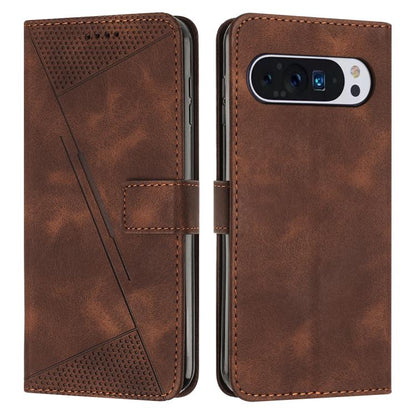 For Google Pixel 10 / 10 Pro Dream Triangle Leather Phone Case with Lanyard(Brown) - Google Cases by buy2fix | Online Shopping UK | buy2fix