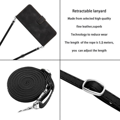 For Google Pixel 10 / 10 Pro Dream Triangle Leather Phone Case with Lanyard(Black) - Google Cases by buy2fix | Online Shopping UK | buy2fix