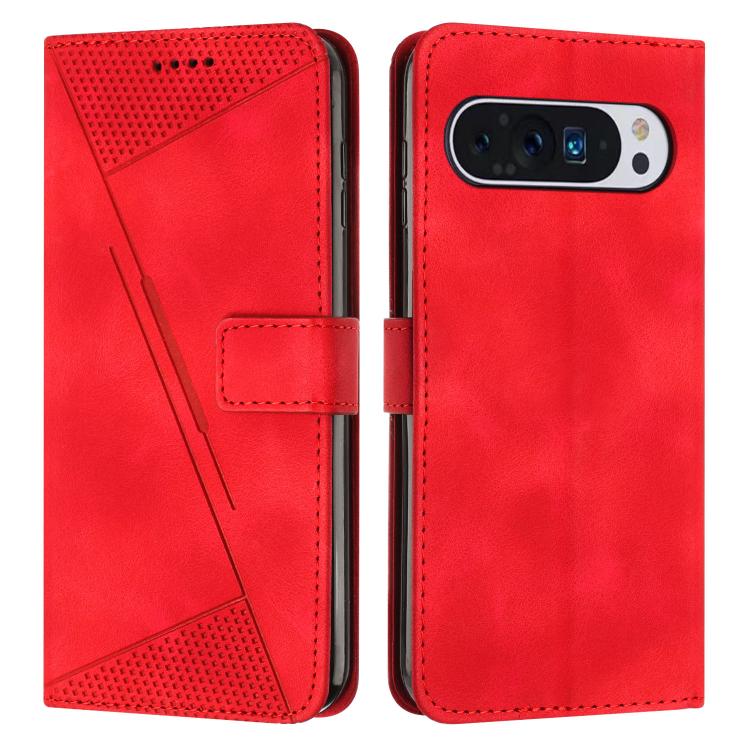 For Google Pixel 10 Pro XL Dream Triangle Leather Phone Case with Lanyard(Red) - Google Cases by buy2fix | Online Shopping UK | buy2fix