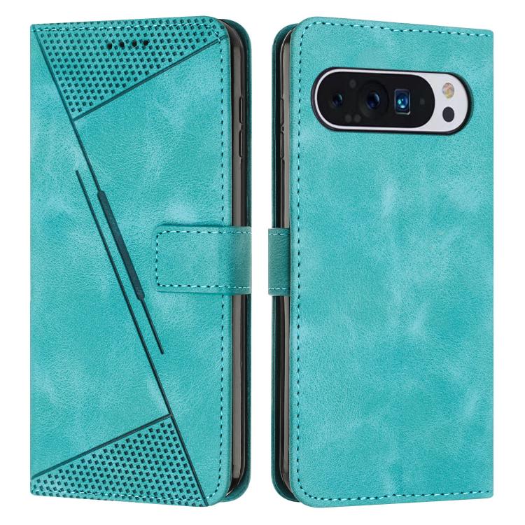 For Google Pixel 10 Pro XL Dream Triangle Leather Phone Case with Lanyard(Green) - Google Cases by buy2fix | Online Shopping UK | buy2fix