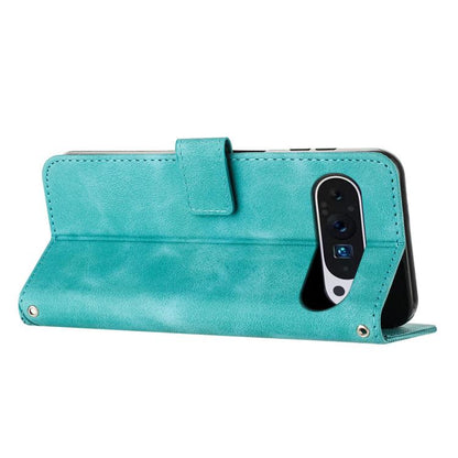 For Google Pixel 10 Pro XL Dream Triangle Leather Phone Case with Lanyard(Green) - Google Cases by buy2fix | Online Shopping UK | buy2fix