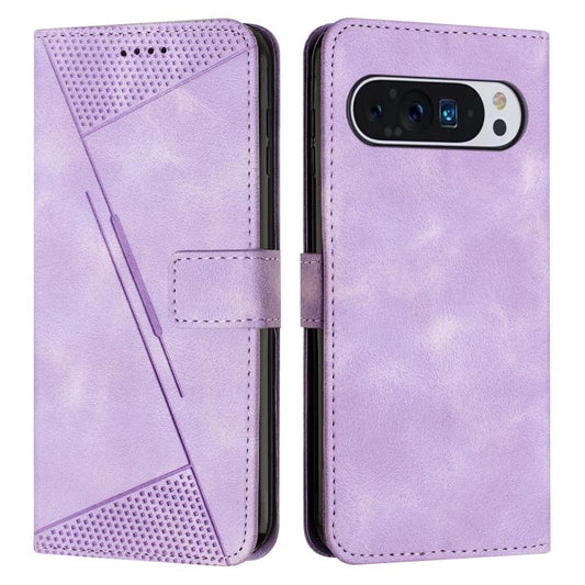 For Google Pixel 10 Pro XL Dream Triangle Leather Phone Case with Lanyard(Purple) - Google Cases by buy2fix | Online Shopping UK | buy2fix